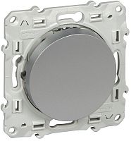 Переключатель без рамки Schneider Electric Odace 1-кл. перекрестный алюминий картинка